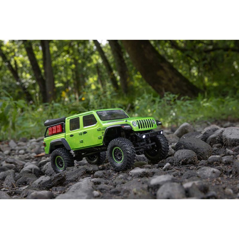 1/24 SCX24 Jeep JT Gladiator 4WD Rock Crawler Brushed RTR, Green