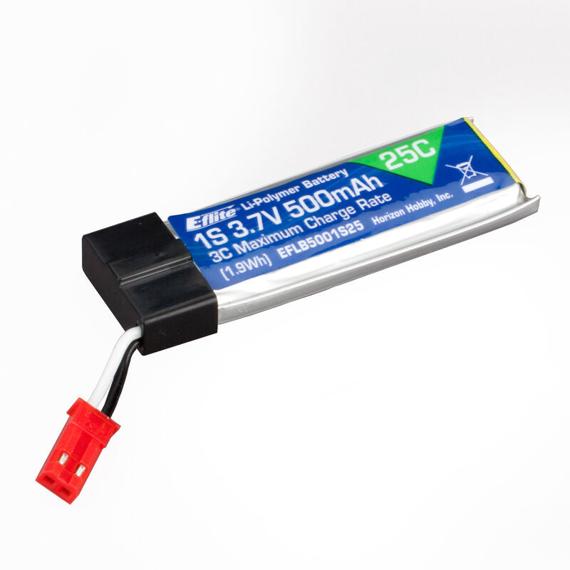 500mAh 1S 3.7V 25C LiPo Battery