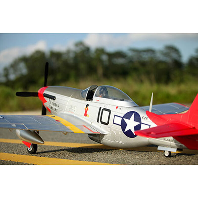 P-51D, Red Tail, V8, PNP, 1400mm