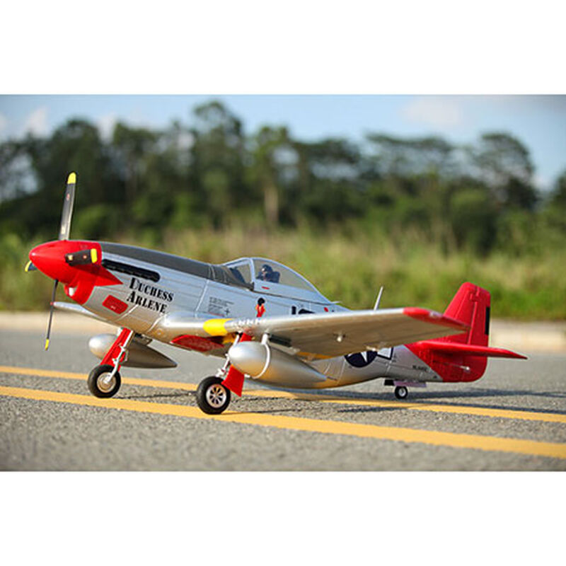 P-51D, Red Tail, V8, PNP, 1400mm