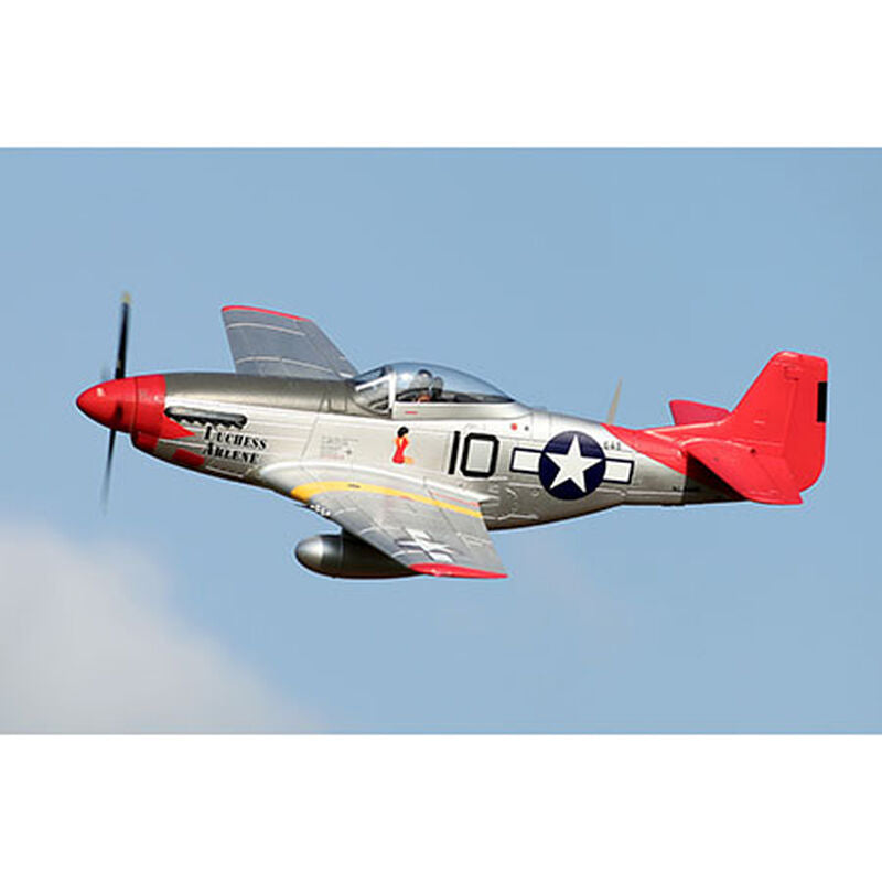 P-51D, Red Tail, V8, PNP, 1400mm