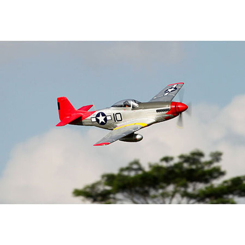 P-51D, Red Tail, V8, PNP, 1400mm