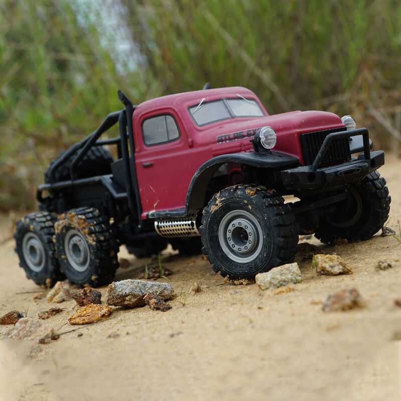 1/18 Atlas 6x6 Rock Crawler RTR: Red