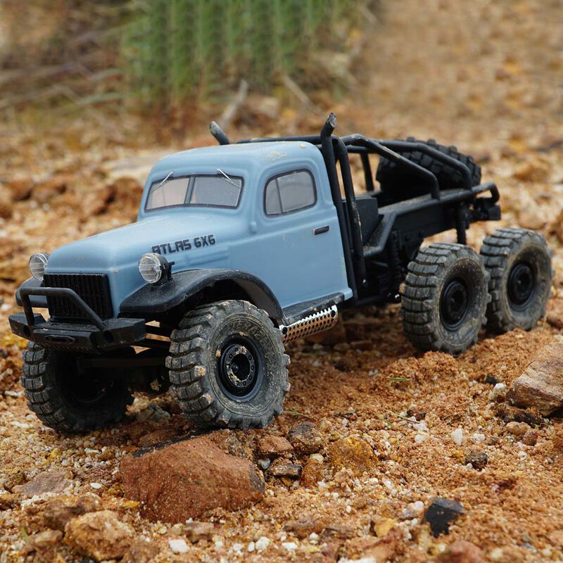 1/18 Atlas 6x6 Rock Crawler RTR: Red