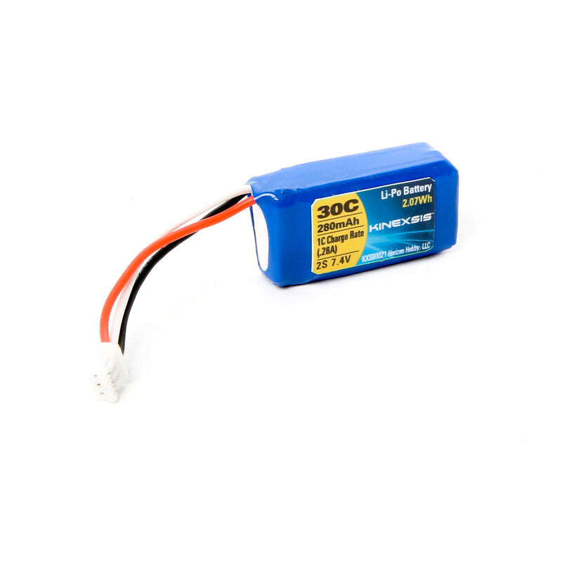 280mAh 2S 7.4V 30C Li-Po Battery