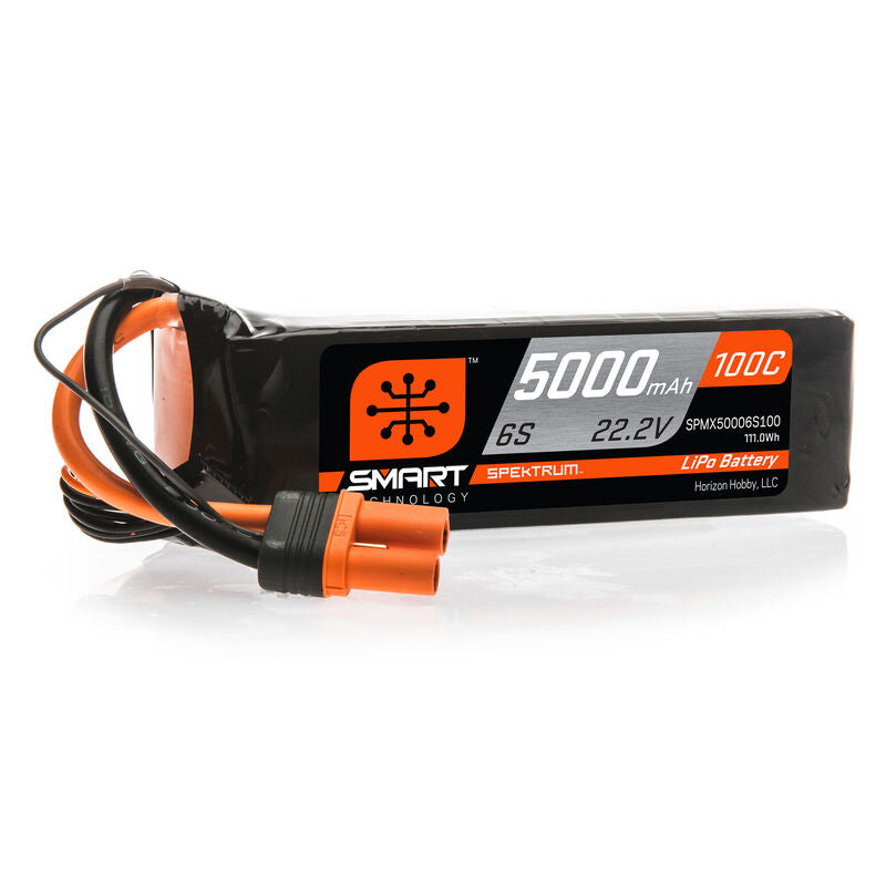 22.2V 5000mAh 6S 100C Smart LiPo Battery: IC5 GENERACION 1
