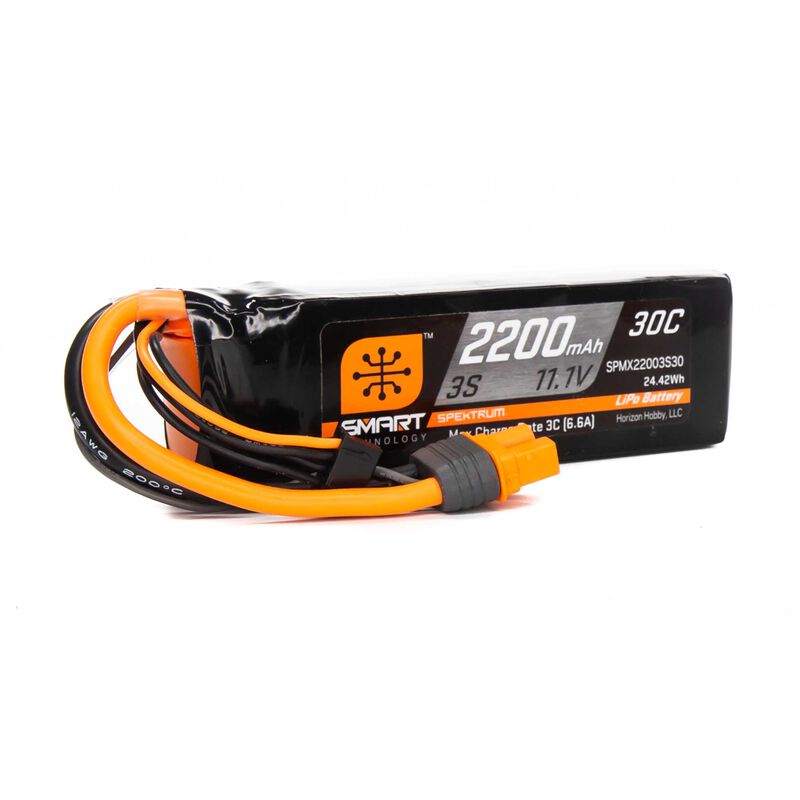 2200mAh 3S 11.1V Smart LiPo 30C; IC3