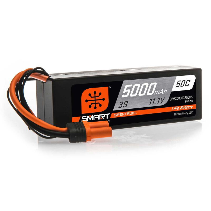 5000mAh 3S 11.1V 50C Smart LiPo Hardcase; IC3