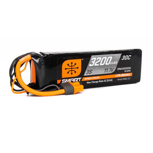 3200mAh 3S 11.1V Smart LiPo 30C; IC3