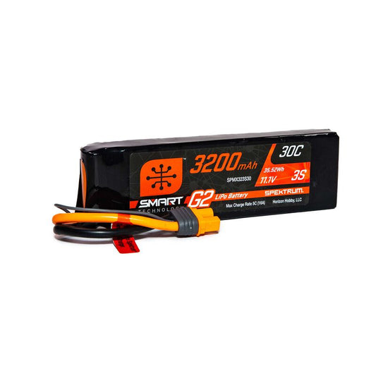 3200mAh 3S 11.1V Smart G2 LiPo 30C; IC3