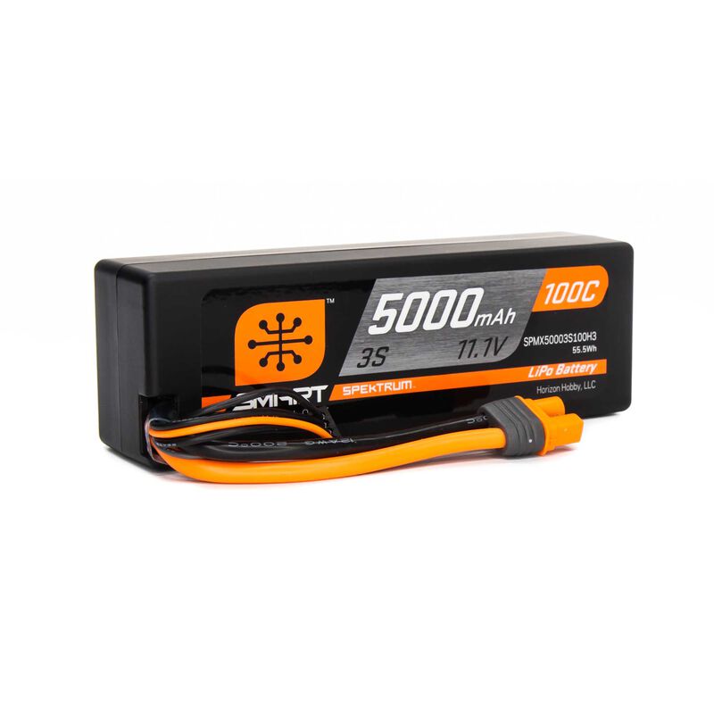 5000mAh 3S 100C Smart Hardcase LiPo Battery: IC3